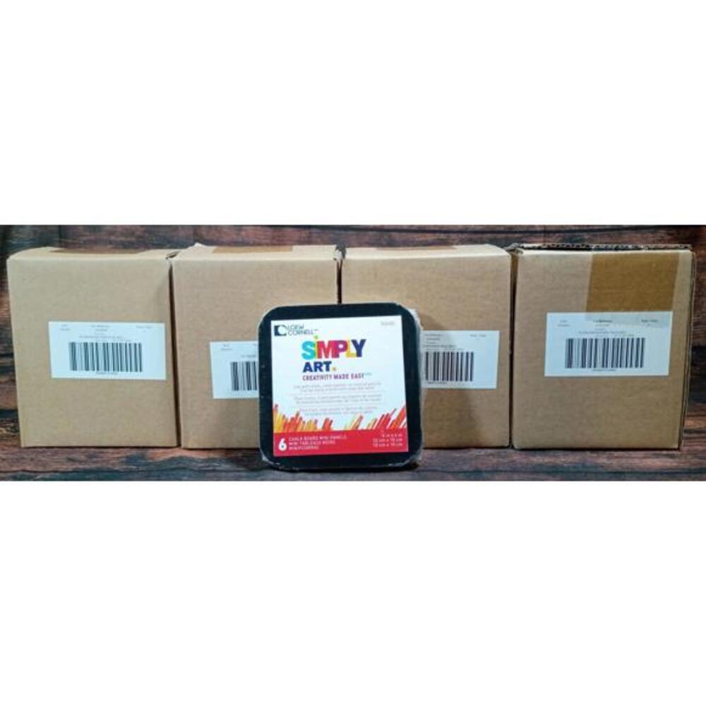 Simply Art Mini Chalk‎ Board Panels 4"x 4" 12 Packs of 6 Total 72 Panels